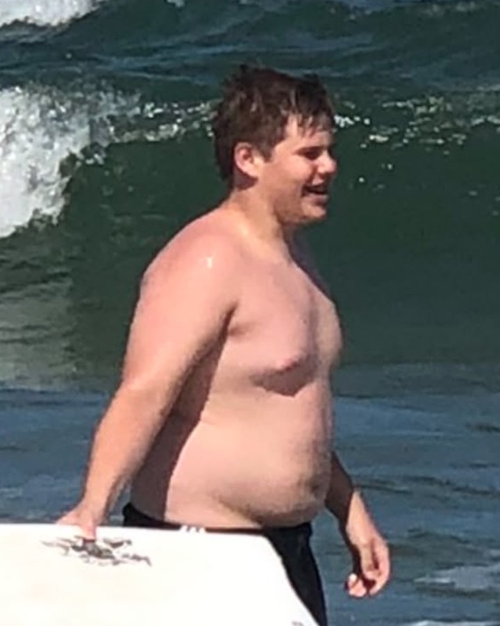 David Roupas in 2020, obese and pre-diabetic, before losing 100lbs